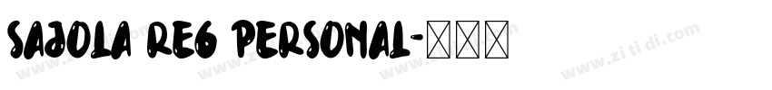 Sajola Reg Personal字体转换